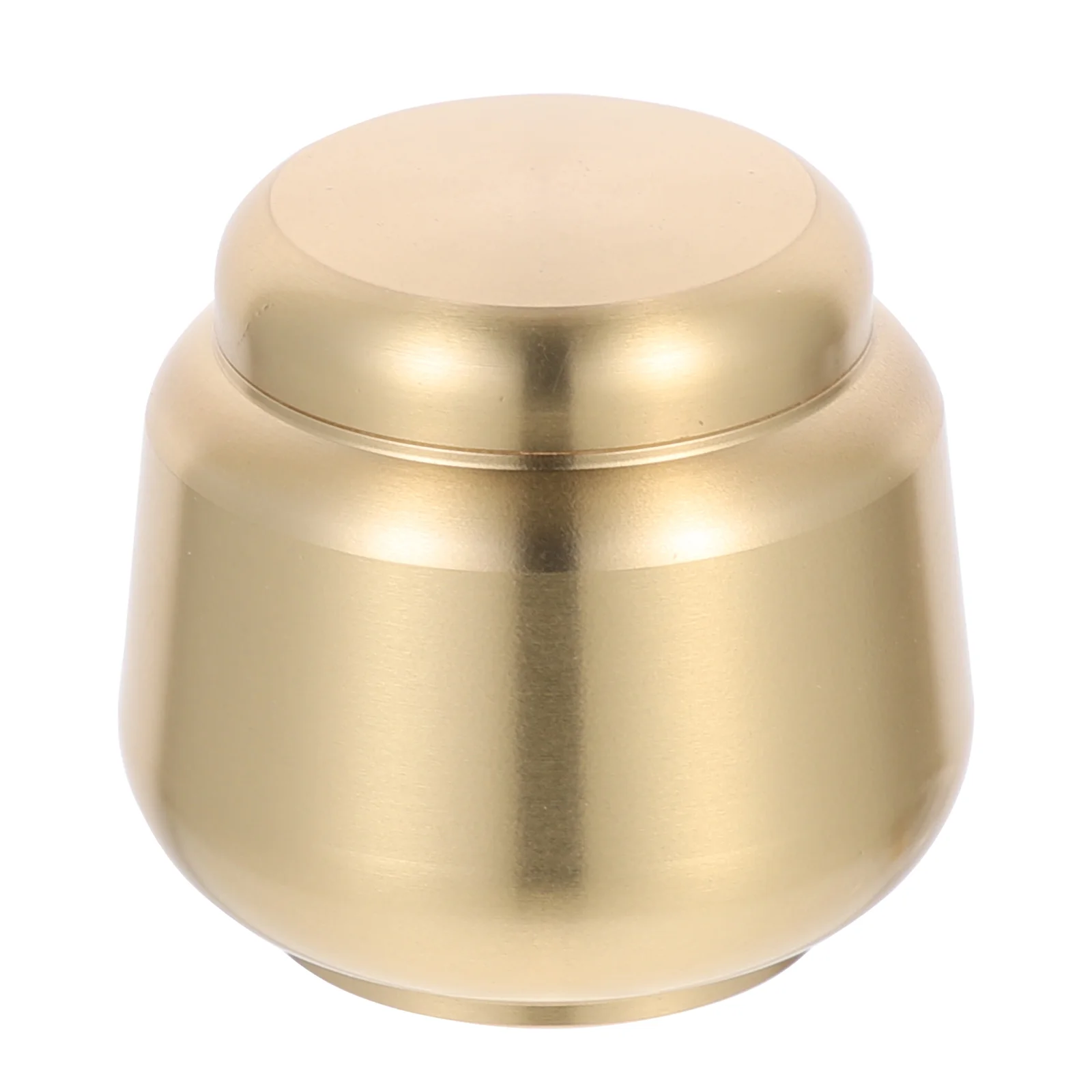 

Copper Round Mini Ashes Urn Simple Decorative Copper Ashes Storage Jar