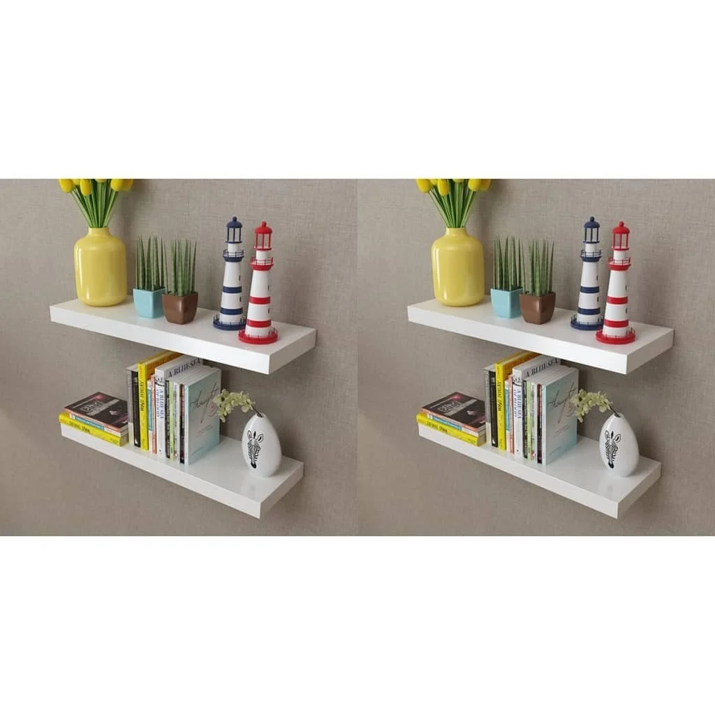 

Wall Shelves 4 pcs White 23.6"
