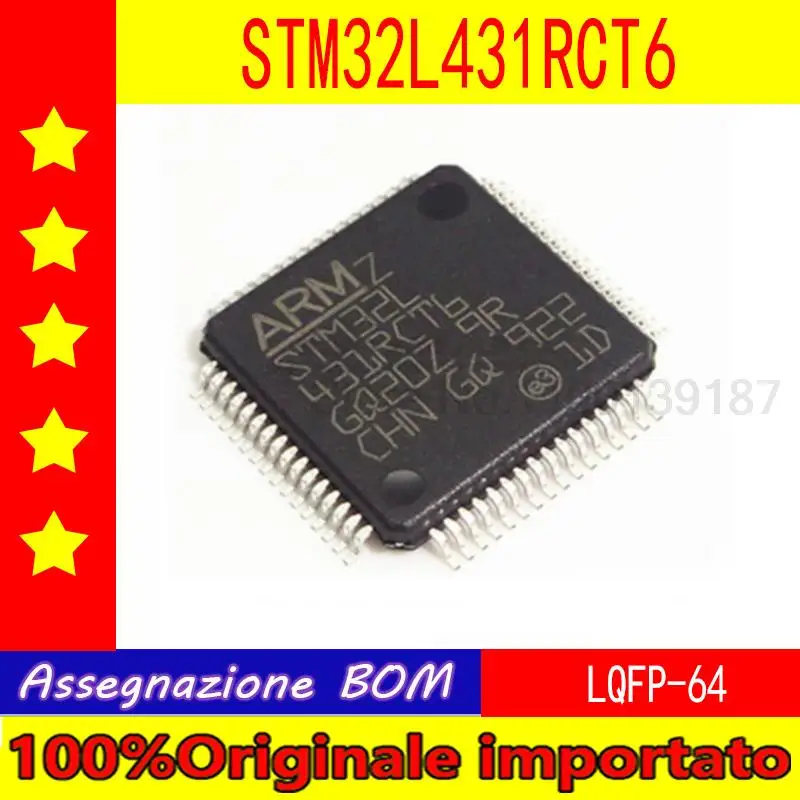 

5 шт./лот STM32L431CCT6 STM32L431CBT6 STM32L431RCT6 STM32L431VCT6 LQFP48/64/100 STM32L431KCU6 QFN32 STM32L431RCI6 BGA64