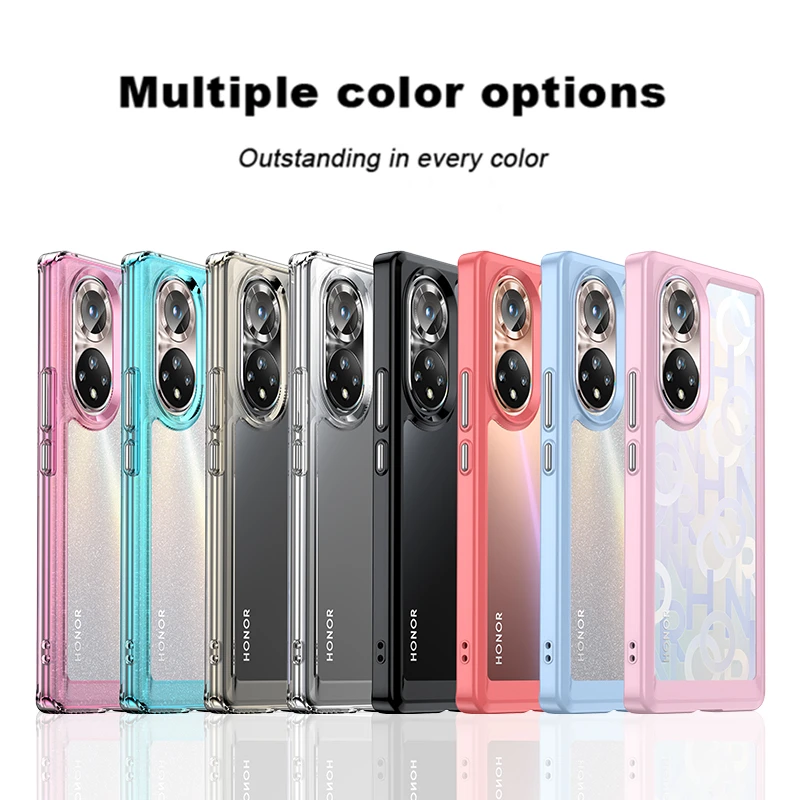 

For Honor 50 Pro Case Luxury Silicone Clear Bumper TPU Shell Transparent Shockproof Case Honor 50 Pro For Honor 50 Pro Cover