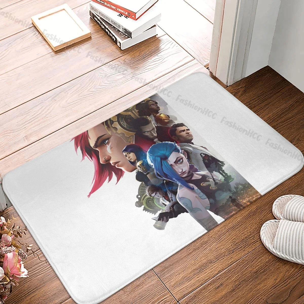 

Arcane League of Legends Animated Bathroom Non-Slip Carpet Poster Bedroom Mat Entrance Door Doormat Home Decoration Rug