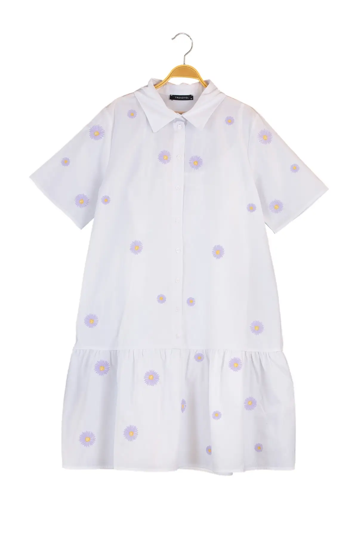 

Trendyol Shirt Collar Embroideried Dress TWOSS21EL4044