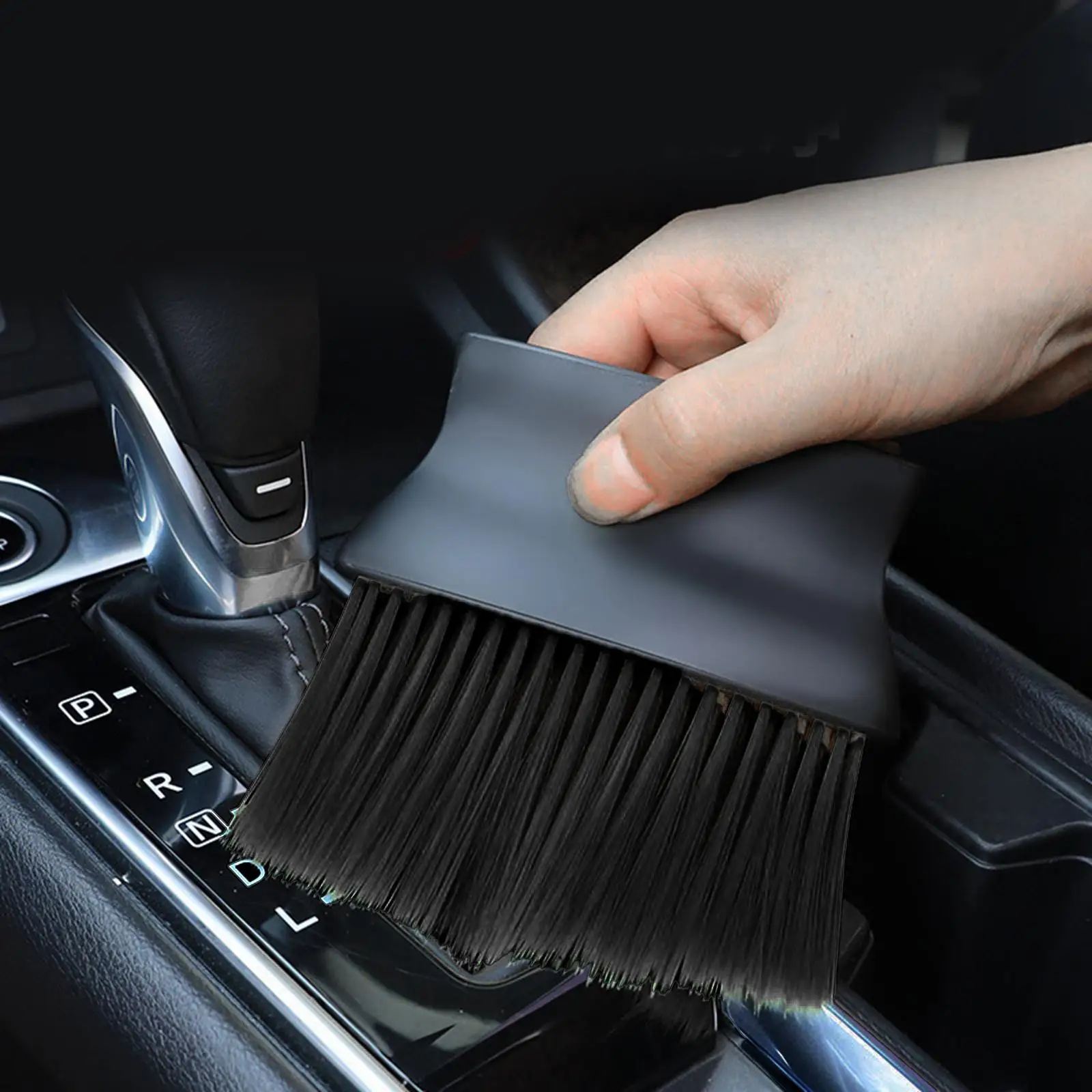 

Portable Car Interior Detailing Brush Soft Bristles Home Gadgets