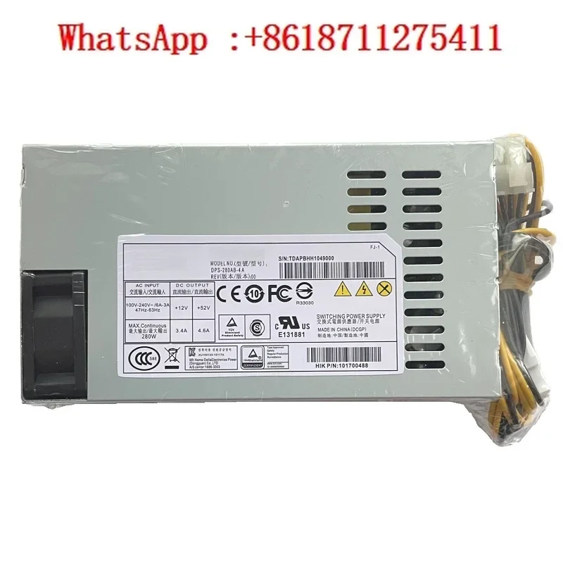 Новый блок питания для CWT POE 1U 7708N 7908N 7716N 280 Вт DPS-280AB-4A KSA-300S2 DPS-280AB-6C DPS-2800AB-M4