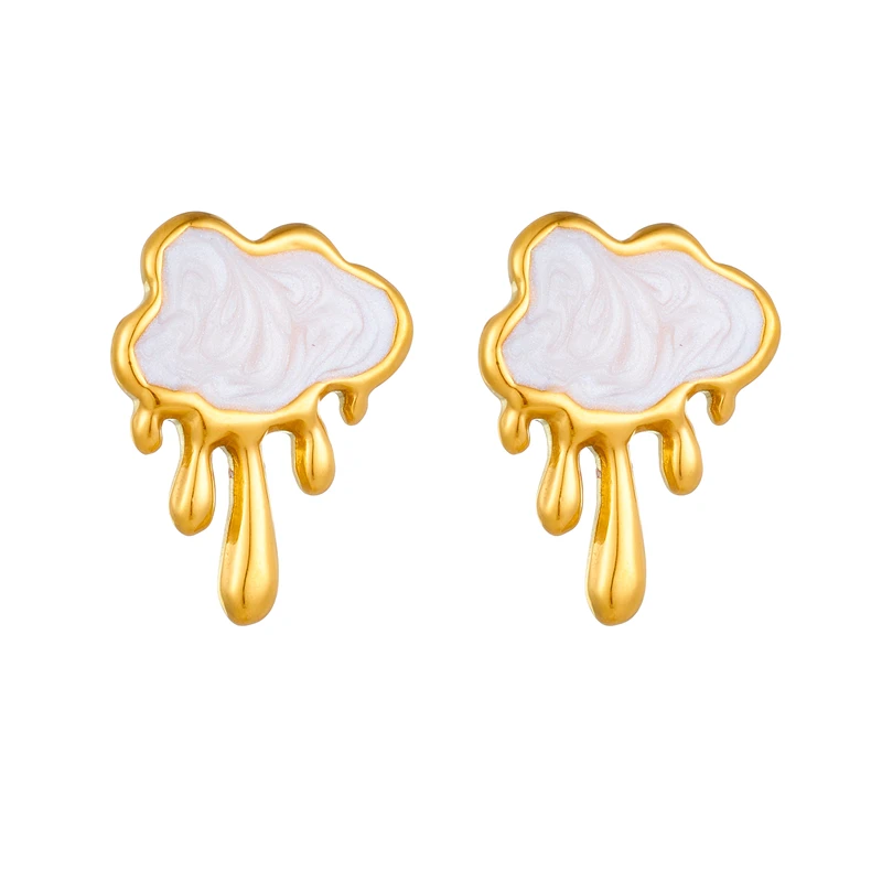 Женские серьги-гвоздики с кисточками нержавеющая сталь 316l