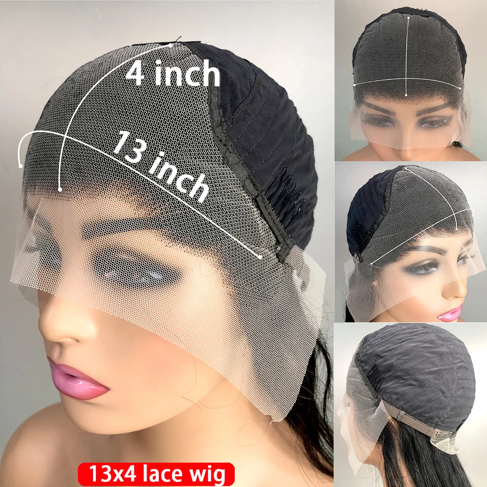 Highlight Wig Human Hair 13x4 Lace Frontal Wig Colored Human Hair Wigs For Women 30 Inch Honey Blonde Body Wave Lace Front Wig images - 6