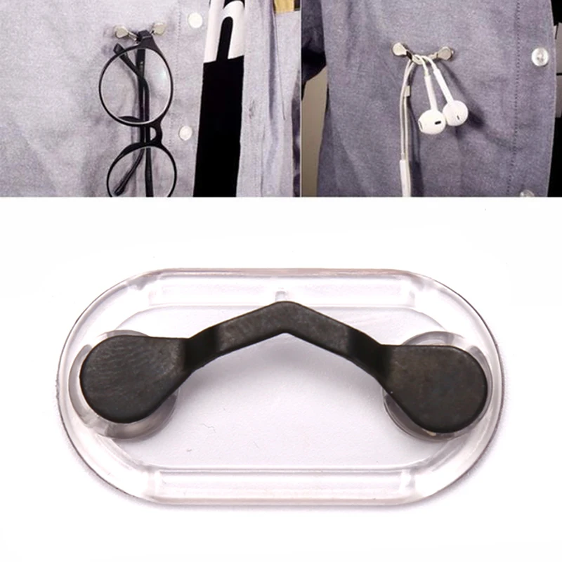 Fashion Magnetic Hang Eyeglass Holder Clip Magnet Sunglasses Headset Line