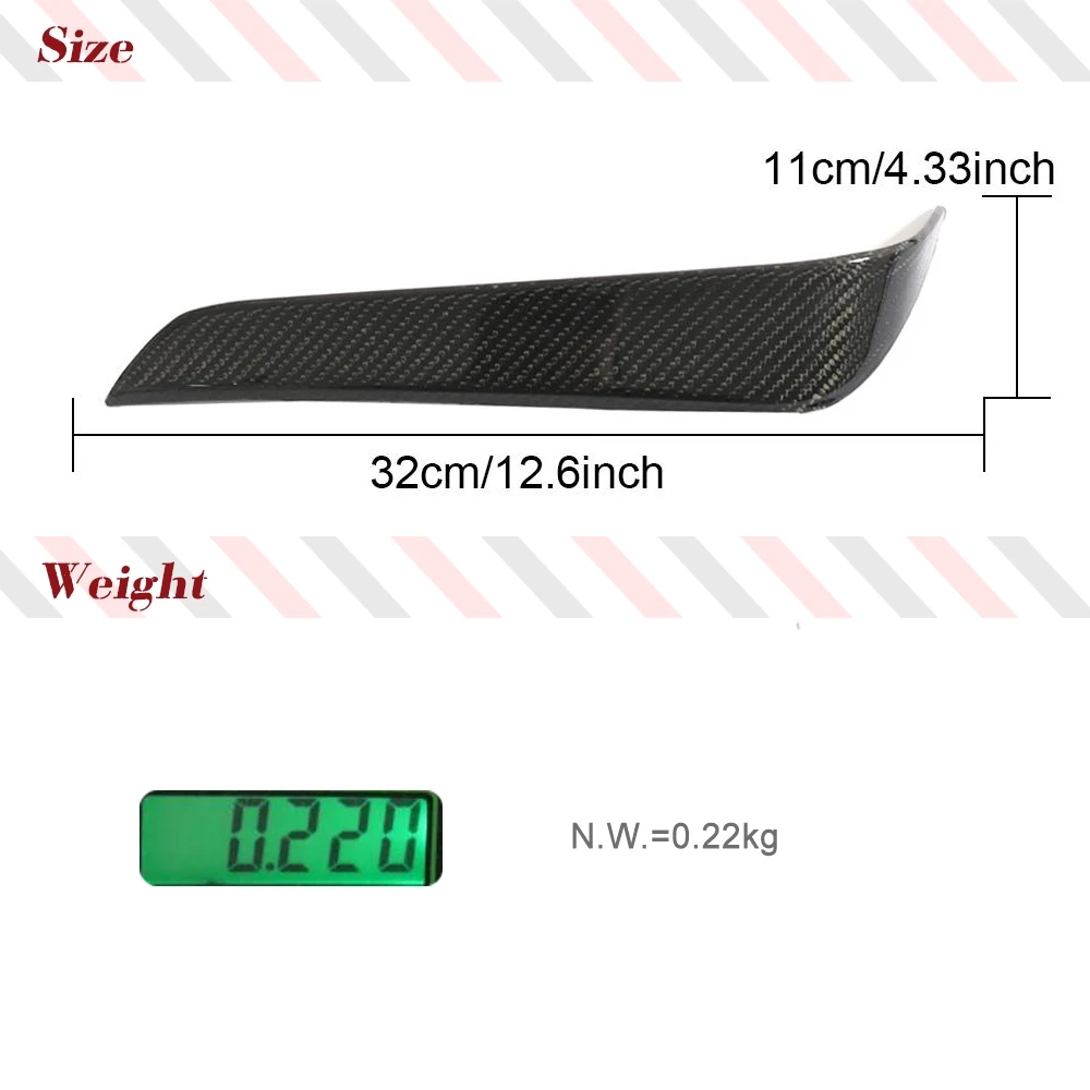 Автомобильный задний бампер Canard Fender Trim для Tesla Model X 2016 - 2022 Sport Utility Real Carbon Fiber