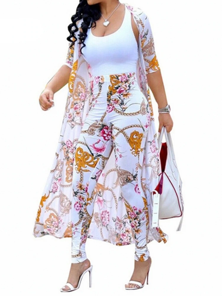 

3XL 4XL Big Size 2 Pieces Set Sexy Autumn Fashion Women Sets Female Tops Long Sleeve Cardigan Bodycon Elastic Waist Pants