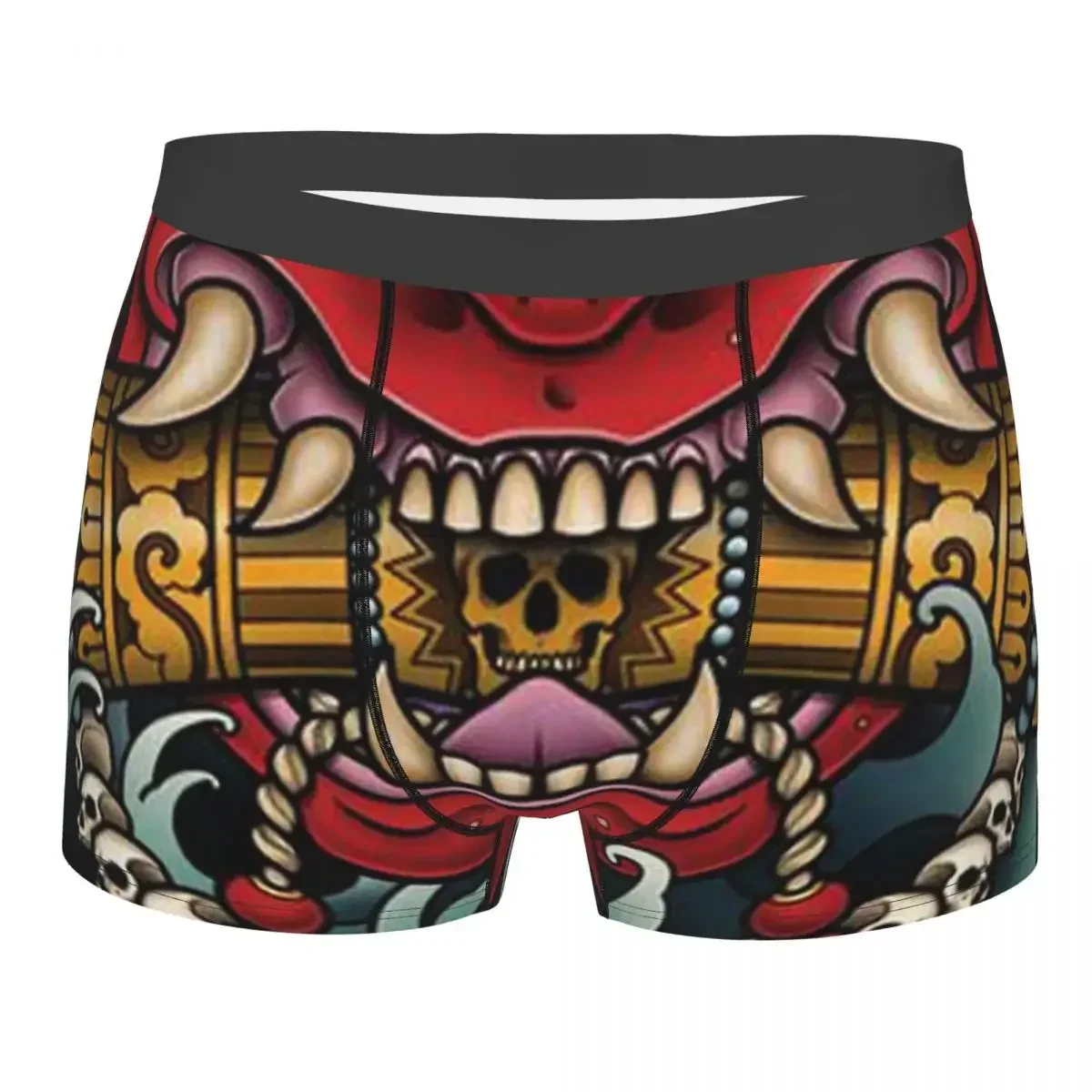 Мужское нижнее белье Samurai мужские трусы-боксеры с демоном мужское со средней