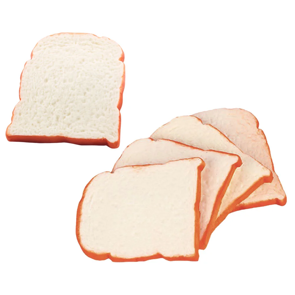 

5 Pcs Chic Bread Photo Prop Food Decor Artificial Bread Realistic Play Food Cake Decor