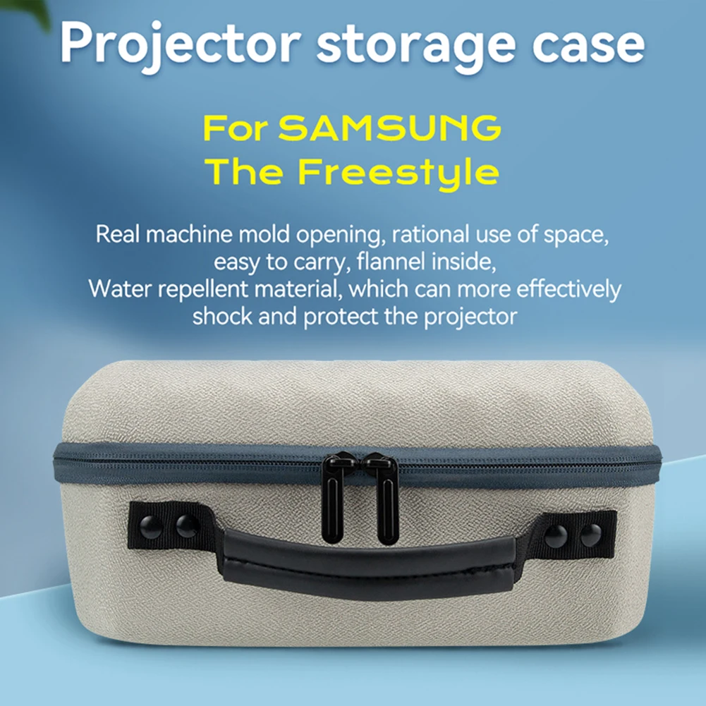 

Portable Carrying Case Water Repellent Zipper Projector Carrying Case Dustproof Projector Carrying Bags for Samsung TheFreestyle