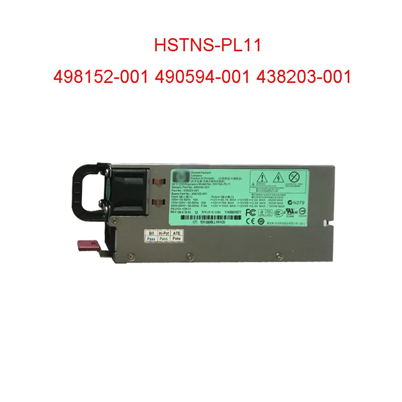 Блок питания 1200 Вт HSTNS-PL11 498152-001 490594-001 438203-001 для HP DL580 G6 G7