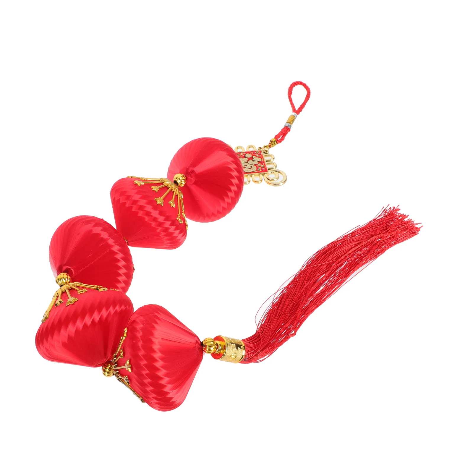 

Chinese Lantern Hanging Spring Festival Red Year New Lanterns Ornaments Car Interior Decor Tassel Decoration Ornament Fortune