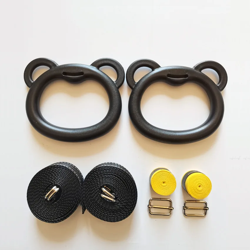 

Gymnastics Rings for Kid Adult Abs Gym Ring Adjustable Straps Buckles Pull-Up Workout Fitness Artistic Gymnastics Equipment Home