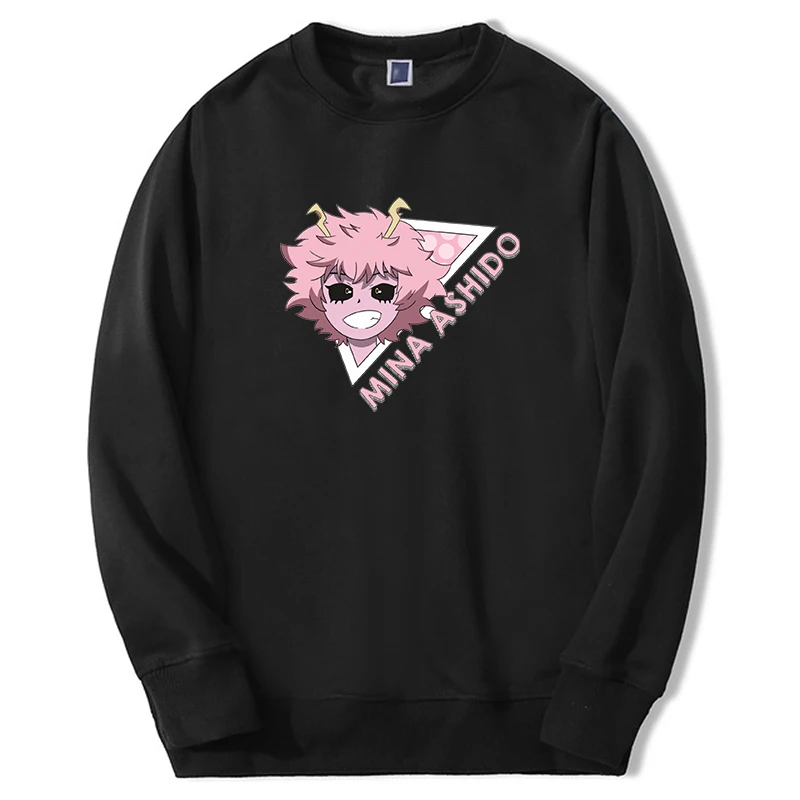 

My Hero Academia Hoodie For Men/women Anime Mina Ashido Boku No Hero Graphic Sweatshirt Round Neck Casual Sudaderas Moletom