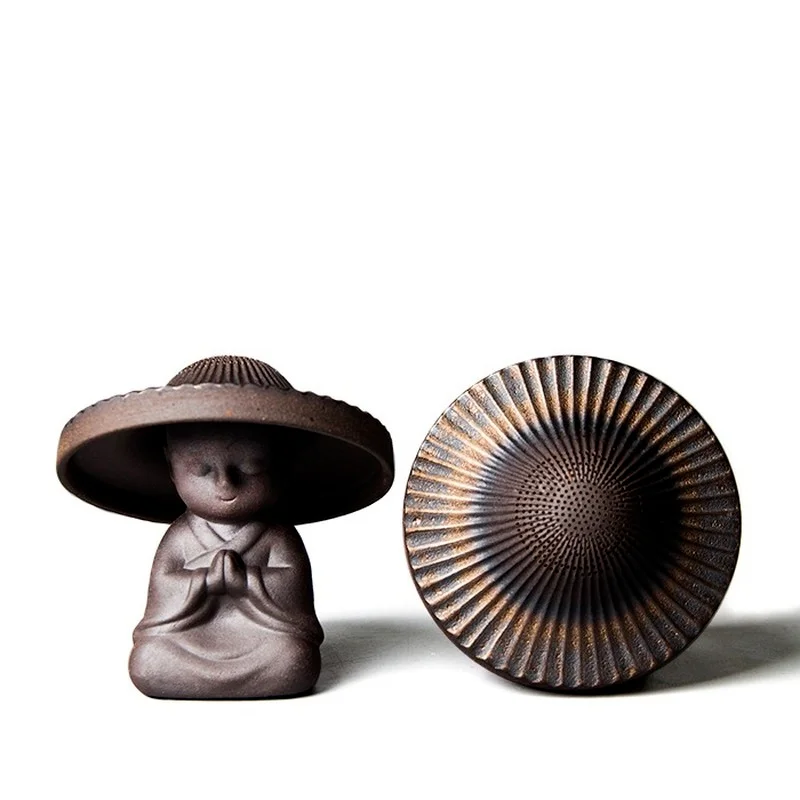 

Ceramic Tea Strainers Monk with Cap