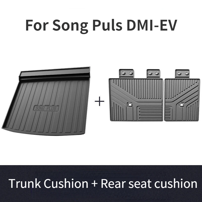 

Car Trunk Mat Storage Box Pad For BYD Song Plus DMI/EV 2021-2023 Car Rear Trunk Cargo Mat Sheet Carpet Mud Protector Waterproof