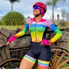 Профессиональный комбинезон для триатлона женский комбинезон для езды на велосипеде летний велосипедный Трикотажный костюм для езды на горном велосипеде командная одежда для бега
