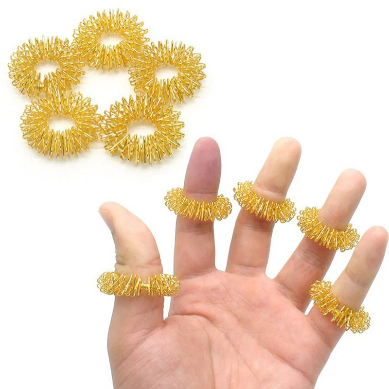 

5PCS New Arrival Hot Finger Hand Massager Ring Health Care Set Home Use Acupressure Figure Massage Tools Relax Dropshipping