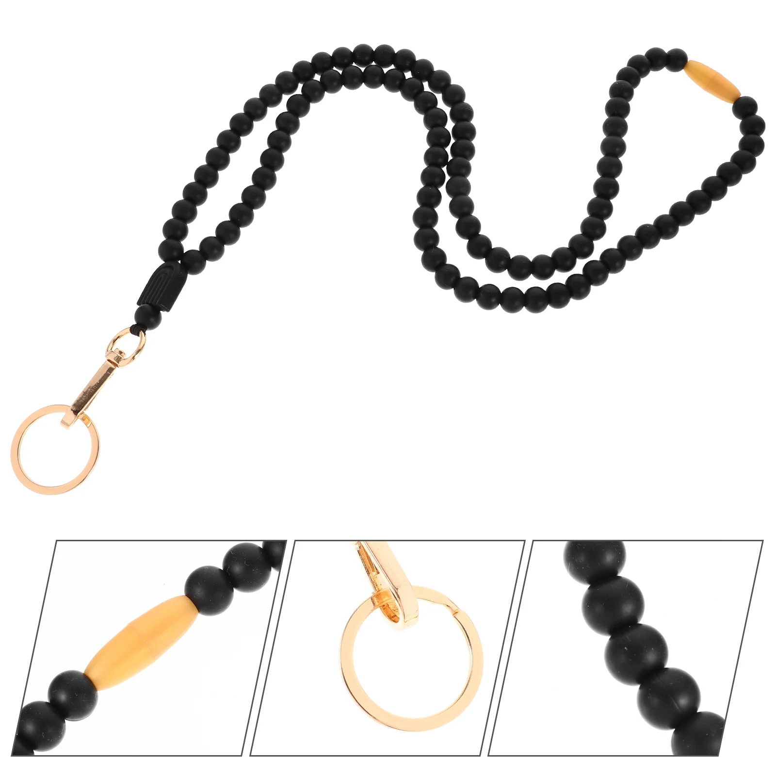 

Beaded Lanyards for Id Badges Bead Lanyard Practical Lanyard Neck Chain