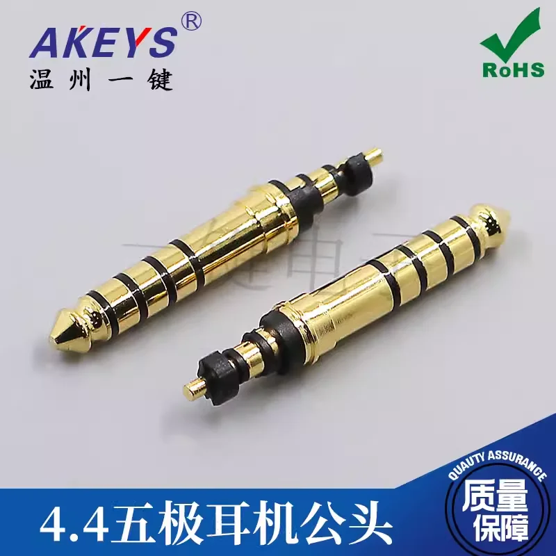 3 шт PJ-4.5 Позолоченный разъем питания для наушников 4,5 мм, 5-секционный аудио проигрыватель Sony 4,4 баланс