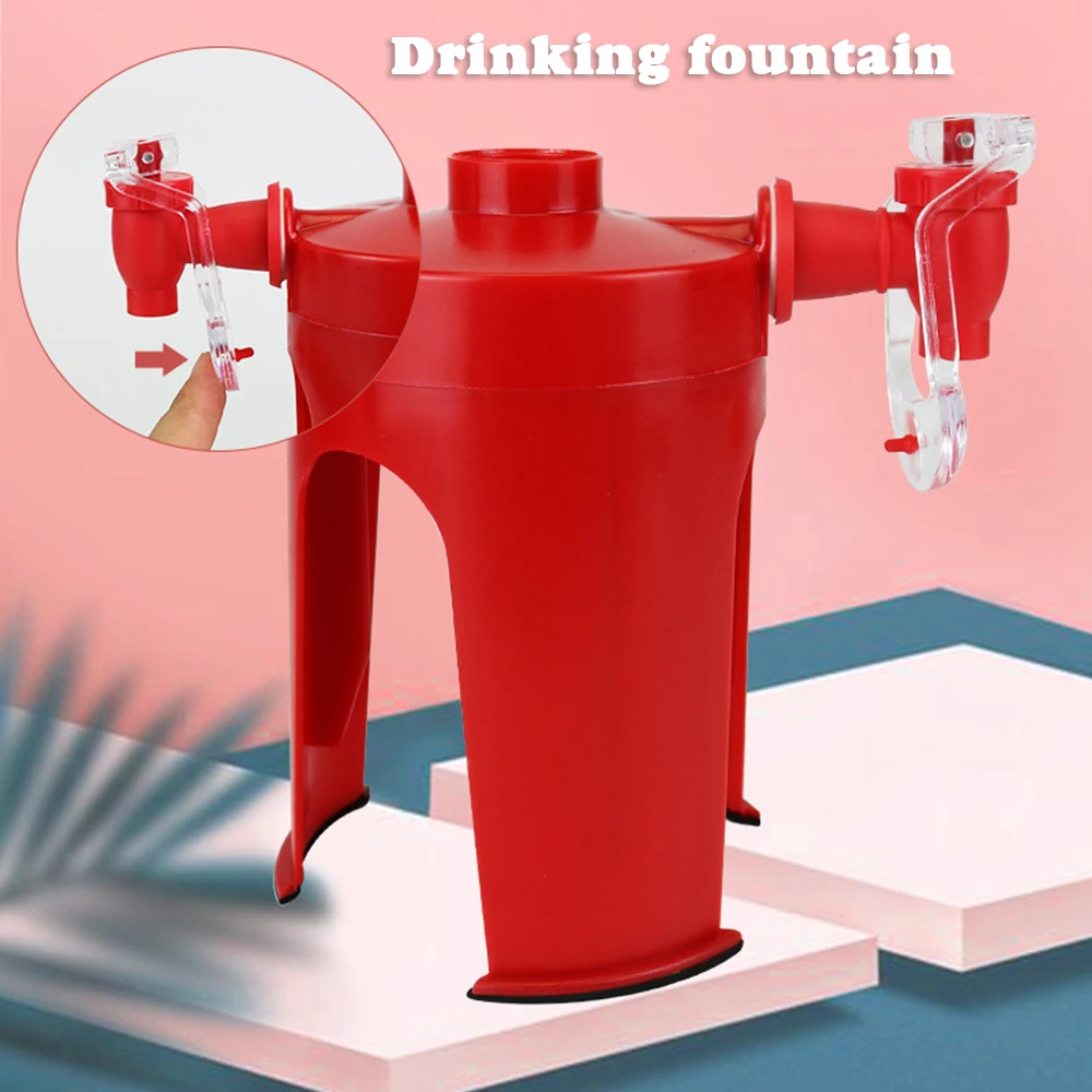 

Plastic Drink Dispenser Beverage Bottle Inverted Drinker with Spigot for Cola Drink Dispenser for Carbonated Drinks ASD88