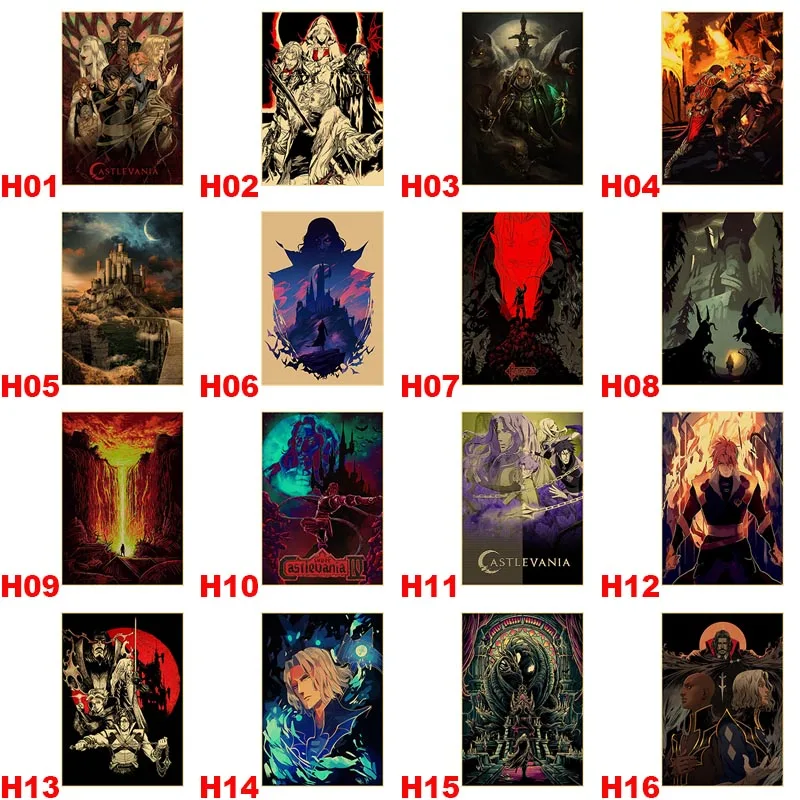Аниме Castlevania Ретро плакат крафт-бумага бумажные игровые плакаты картина наклейки