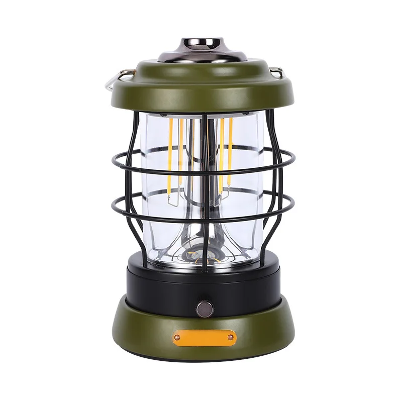 

Retro Camping Lantern Rechargeable 1500LM 2 Modes Dimmable,Portable Electric Hurricane Lamp Hands-Free Flashlight,5000 mAh