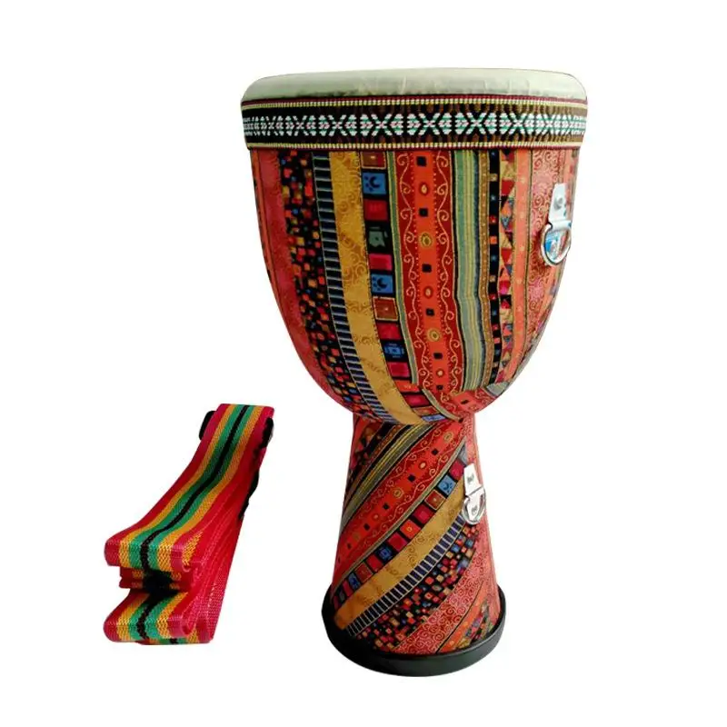 

8 Inch Portable Lijiang Yunnan Hand Drum with Colorful Art Patterns Percussion Musical Instrument Hand Drum