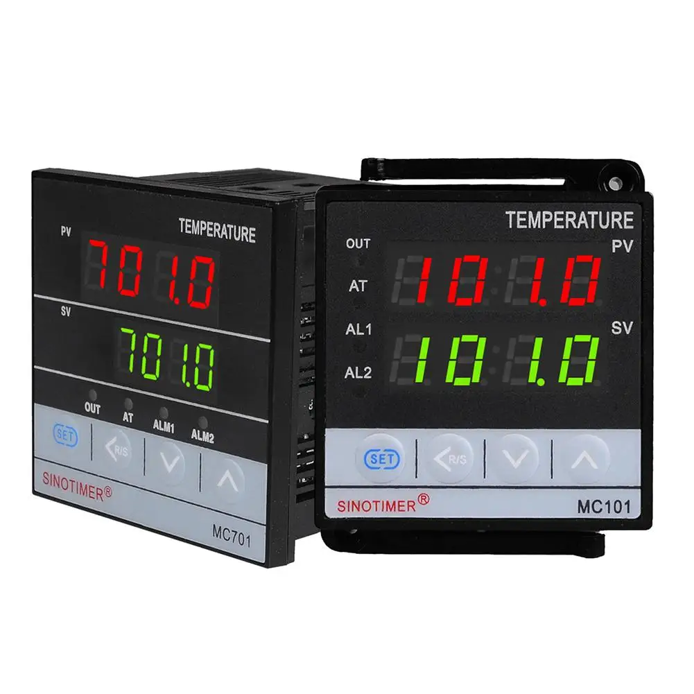 

Dual Digital PID Temperature Controller Thermostat Thermal Resistor Thermocouple Relay Solid-state SSR Output