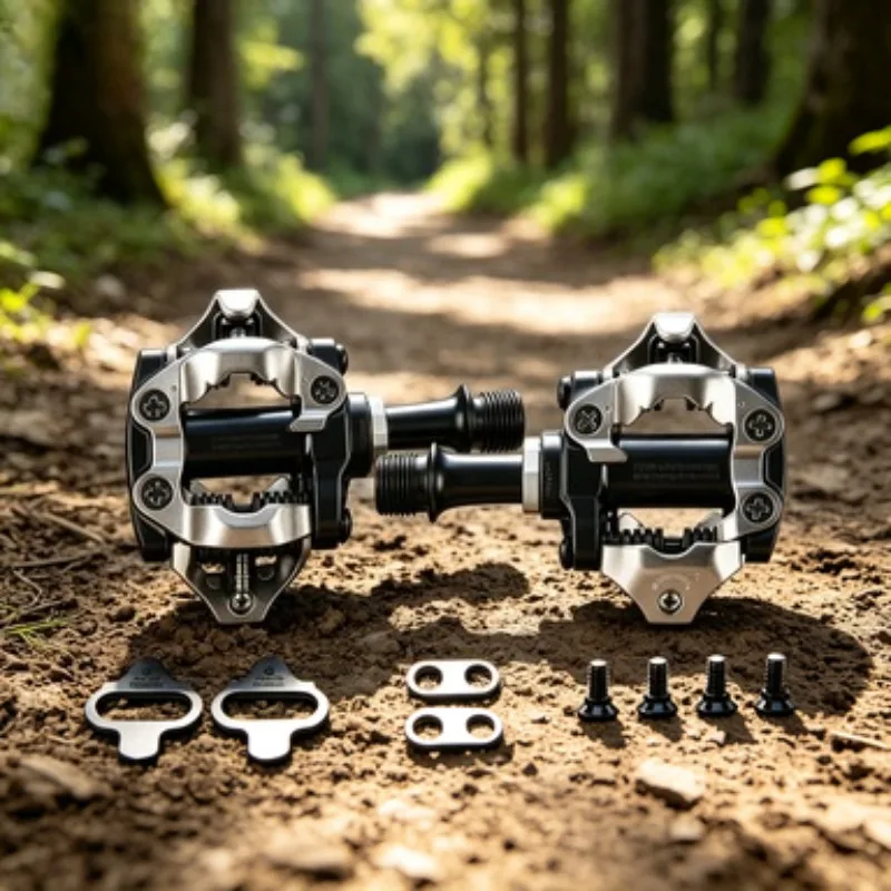 Педали Shimano PD-M520M540 для MTB с креплениями SH51 для повышенной износостойкости на бездорожье, профессиональные, с многонаправленным отсоединением, SPD (art.: 3920dc42fa60b) - 3920dc42fa60b