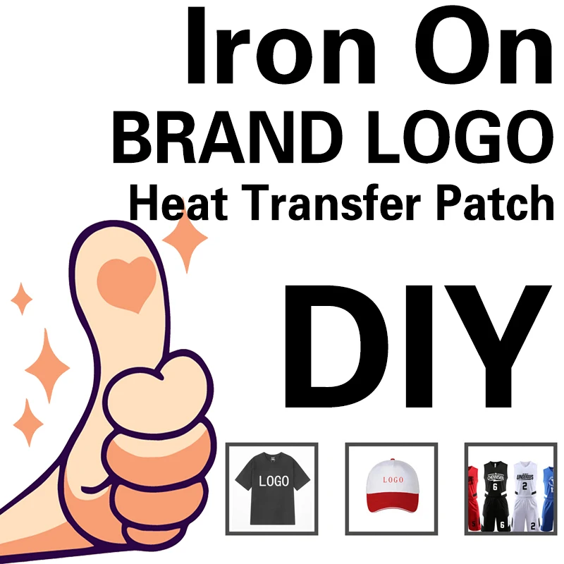 

Custom Brand Logo stickers Patches for Clothing Ironing sticker heat-sensitive patches On Clothes Applique Decor