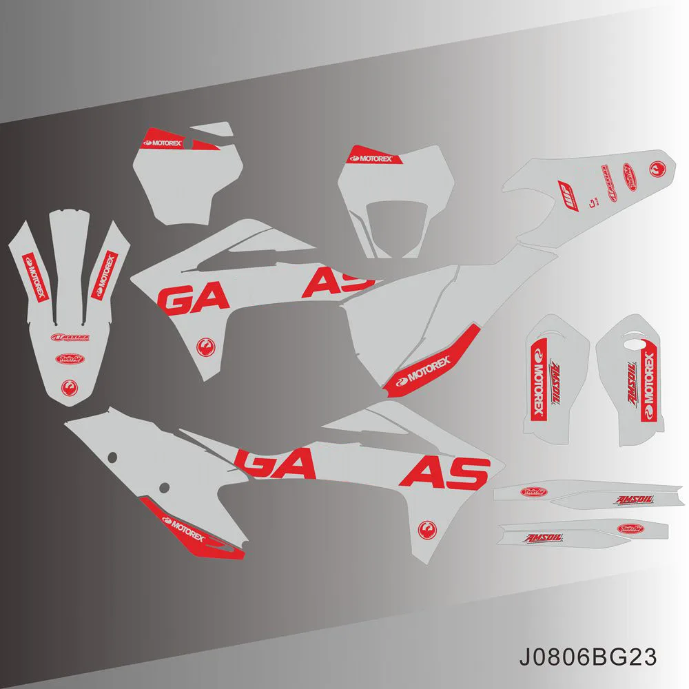 Для GASGAS GAS MC EX EC 125 250 300 350 450 2021 2022 2023 полностью графические наклейки задний фон для