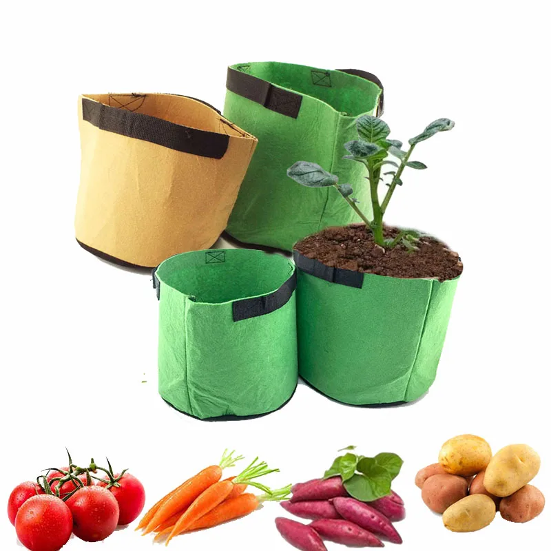 

2/5/7 Gallon Panting Grow Bag Flower Pot for Tree Plant Nursery Pots Vegetable Potato Growing Planters Supplies Garden Tools