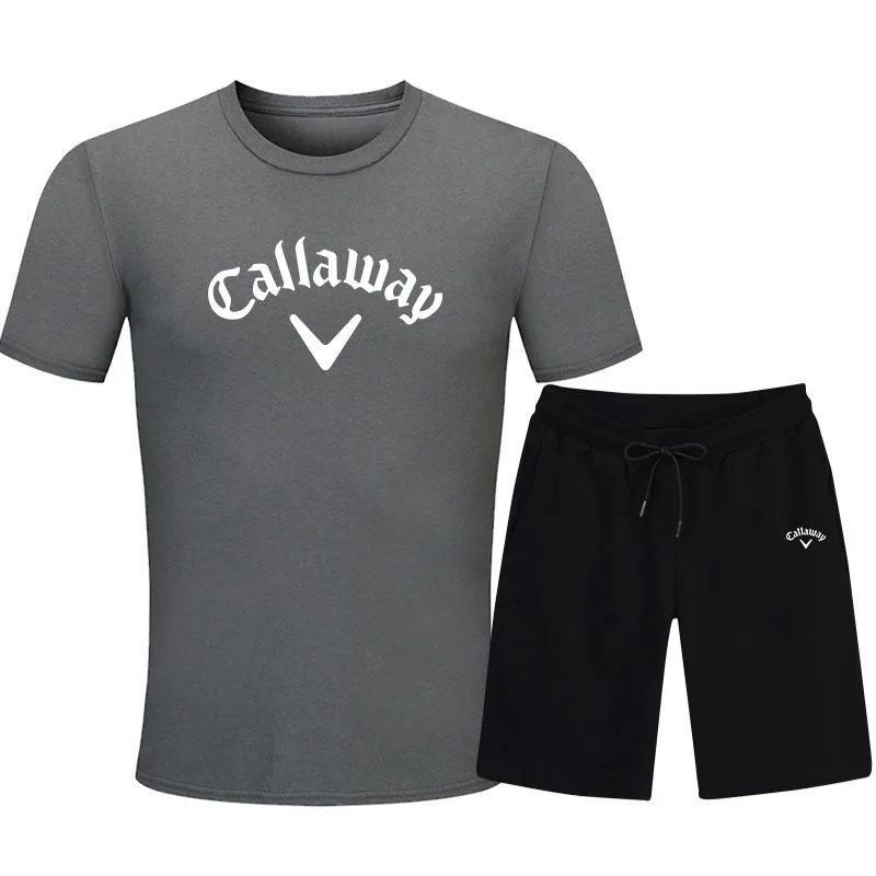 New Summer Hot Selling Men's Golf Set Sports Shorts Set Breathable Pants Fitness Competition Training Basketball Set T-shirt