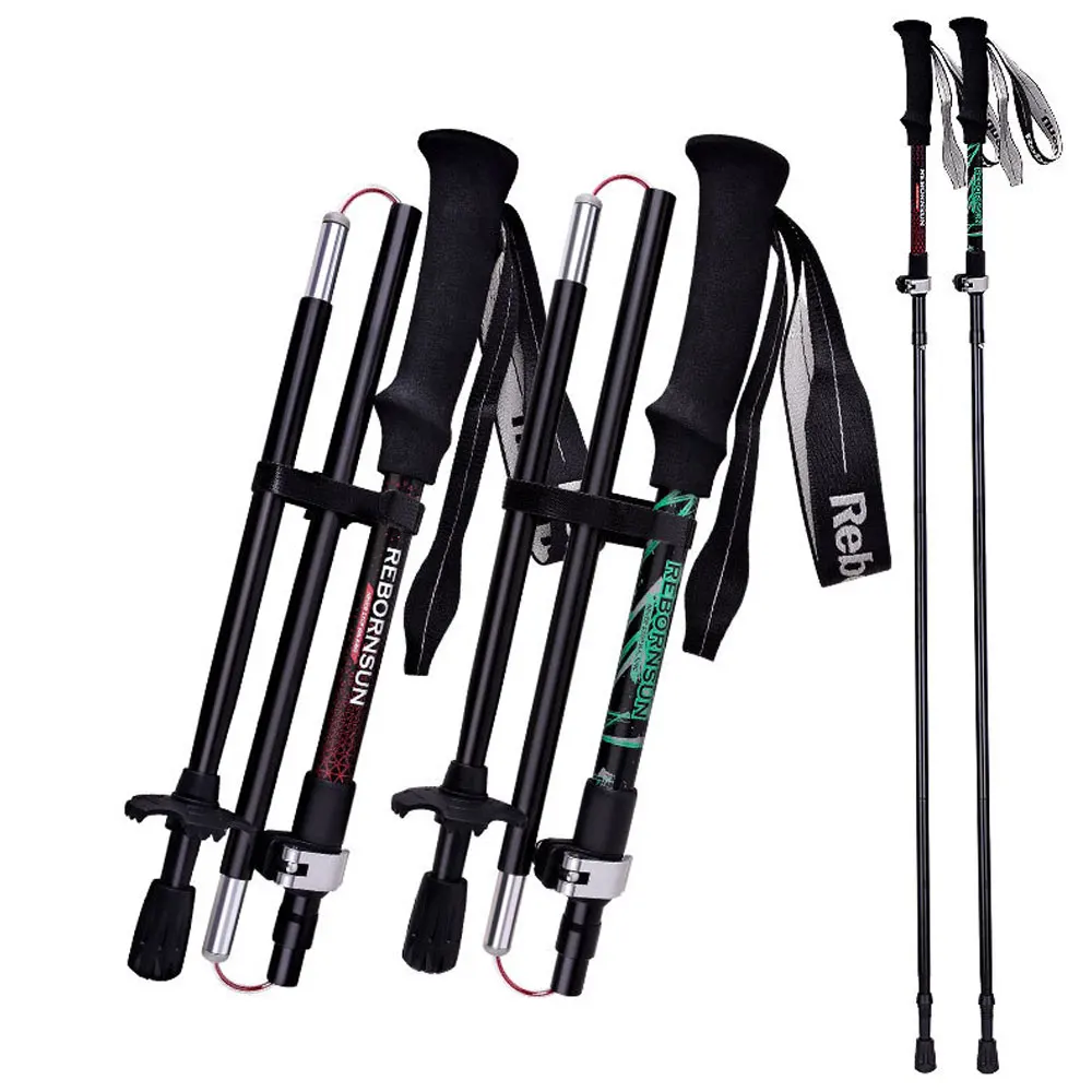 

Outdoor Hiking Poles Carbon Fiber Ultralight Five-section Walking Sticks Mountaineering Adventure Hiking Travel Equipment