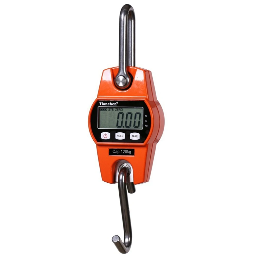 

NEW 300kg Mini Crane Scale Portable LCD Digital Electronic Stainless steel Hook Hanging Weight Crane Scales Weighing Balance
