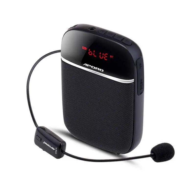 

APORO T2 UHF Wireless Bluetooth Little Bee Loudspeaker Earplugs Mini Portable Audio Noise-cancelling Headphones For Teachers