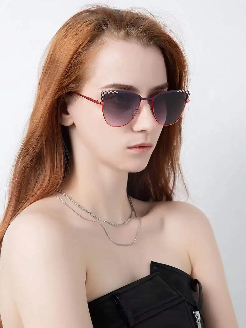 

Солнцезащитные очки «кошачий глаз» UV400 женские, модные роскошные брендовые дизайнерские солнечные очки в ретро стиле, оригинальные розовые...