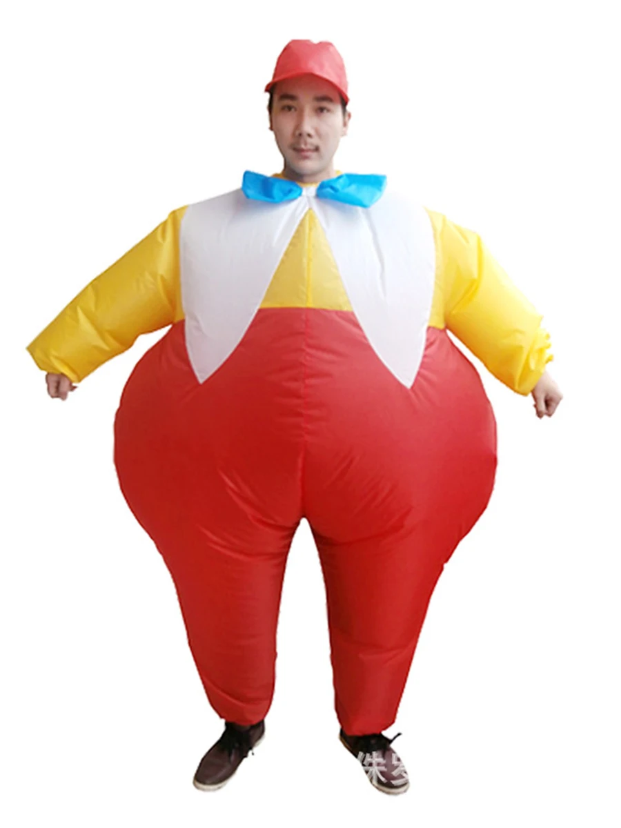 

JYZCOS Halloween Inflatable Clown Costume Funny Blow up Outfit Halloween Cosplay Party Dress Clothes for Adult