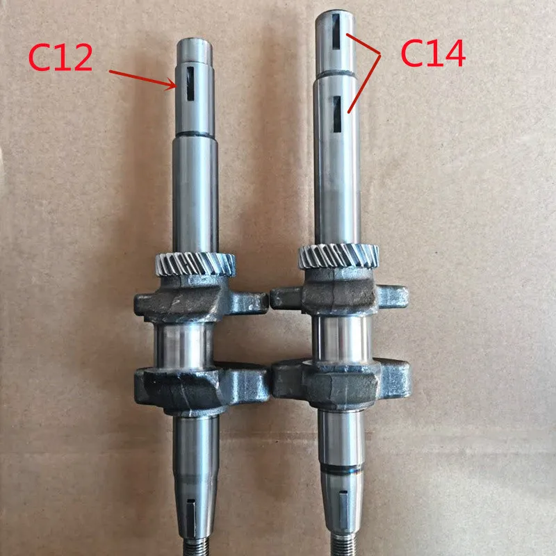 Crankshaft C12 / C14 For Honda GXV160 5.5HP HRJ216 Engine motor Lawn Mower Crank Shaft Main Shaft Replacement