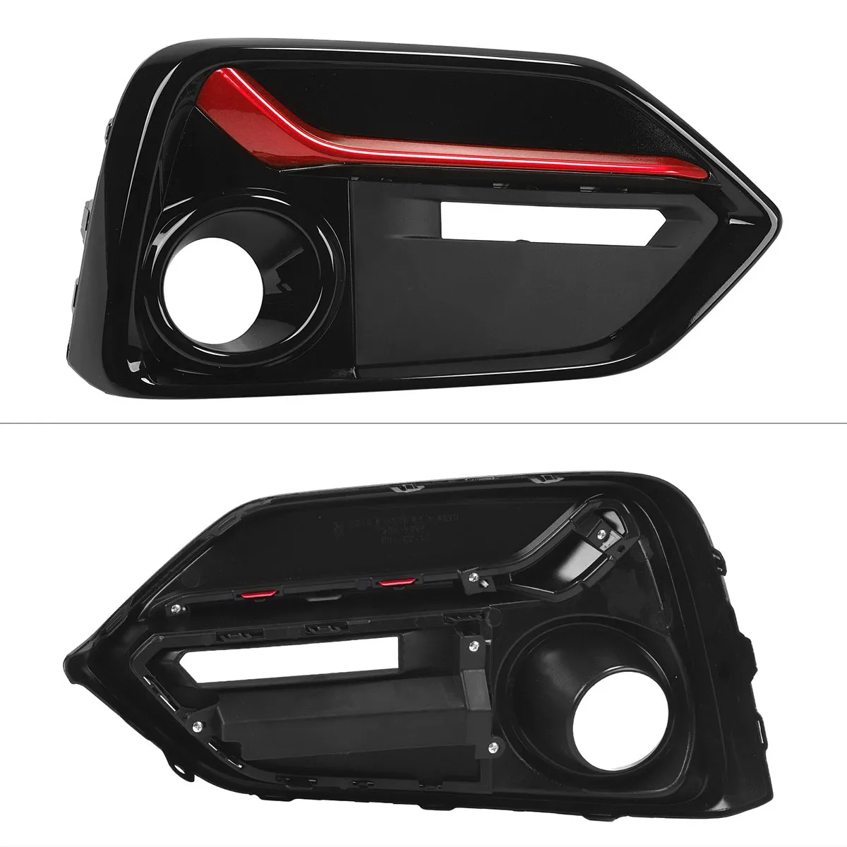 Фото Для моделей Honda Civic Hatchback 2017-2021 годов выпуска, накладки на передние и задние противотуманные фонари, красные/синие, OE 71108/71103-TGG-A20, 71508/71503-TEA-T00. №4