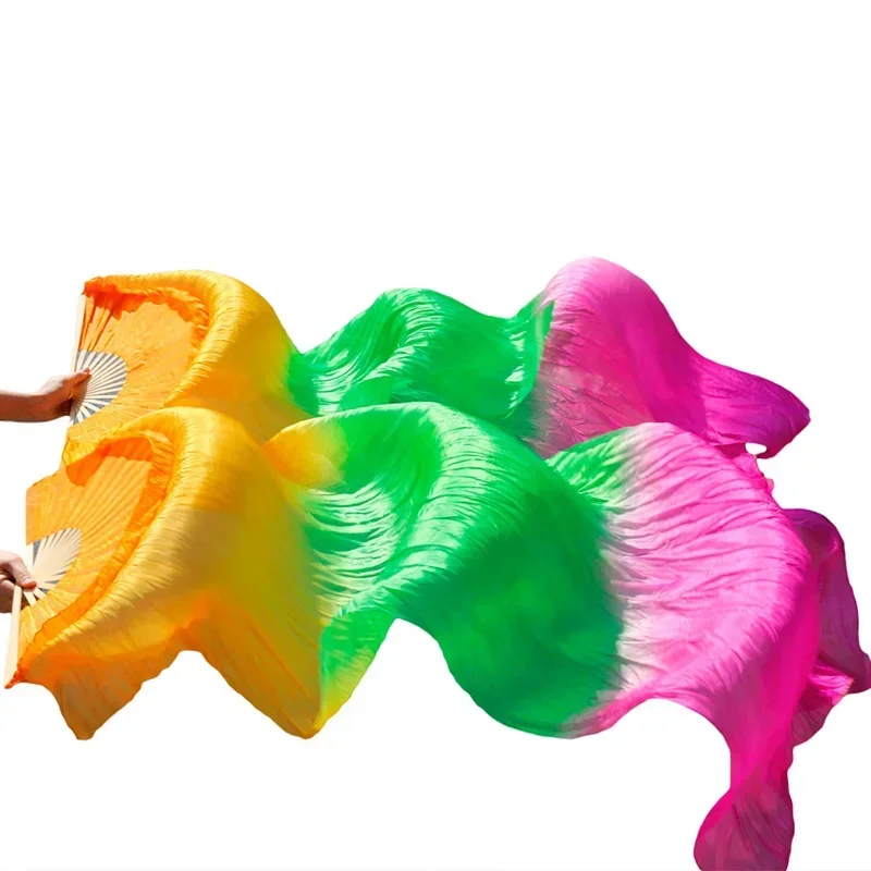 120 см/150 см/180 см вуаль из чистого шелка для танца живота китайская бамбуковая