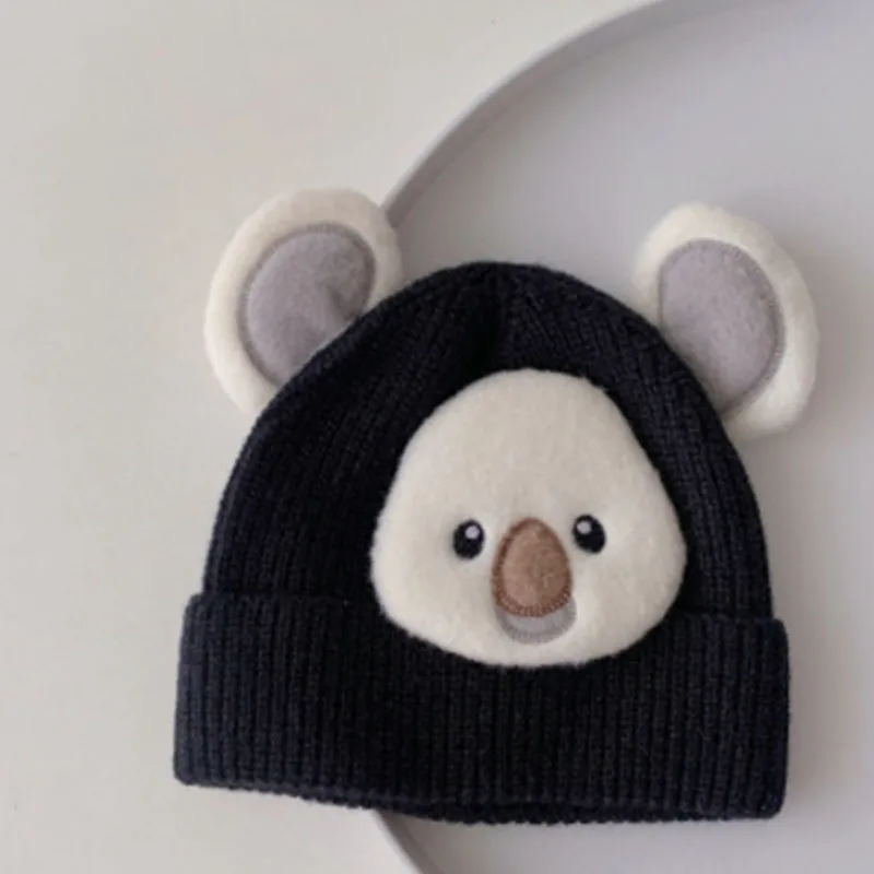 

New Children Cartoon Animals Ears Baby Knitted Beanies Hat Autumn Winter Warm Kids Pullover Cap Newborn Bonnet Headgear Girl Boy