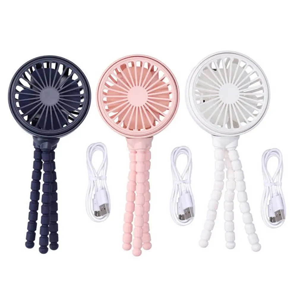 

Mini Hand-held Octopus Clip Fan Foldable Storage Design 360° Rotation Function Portable Clip Silent Electric Fan