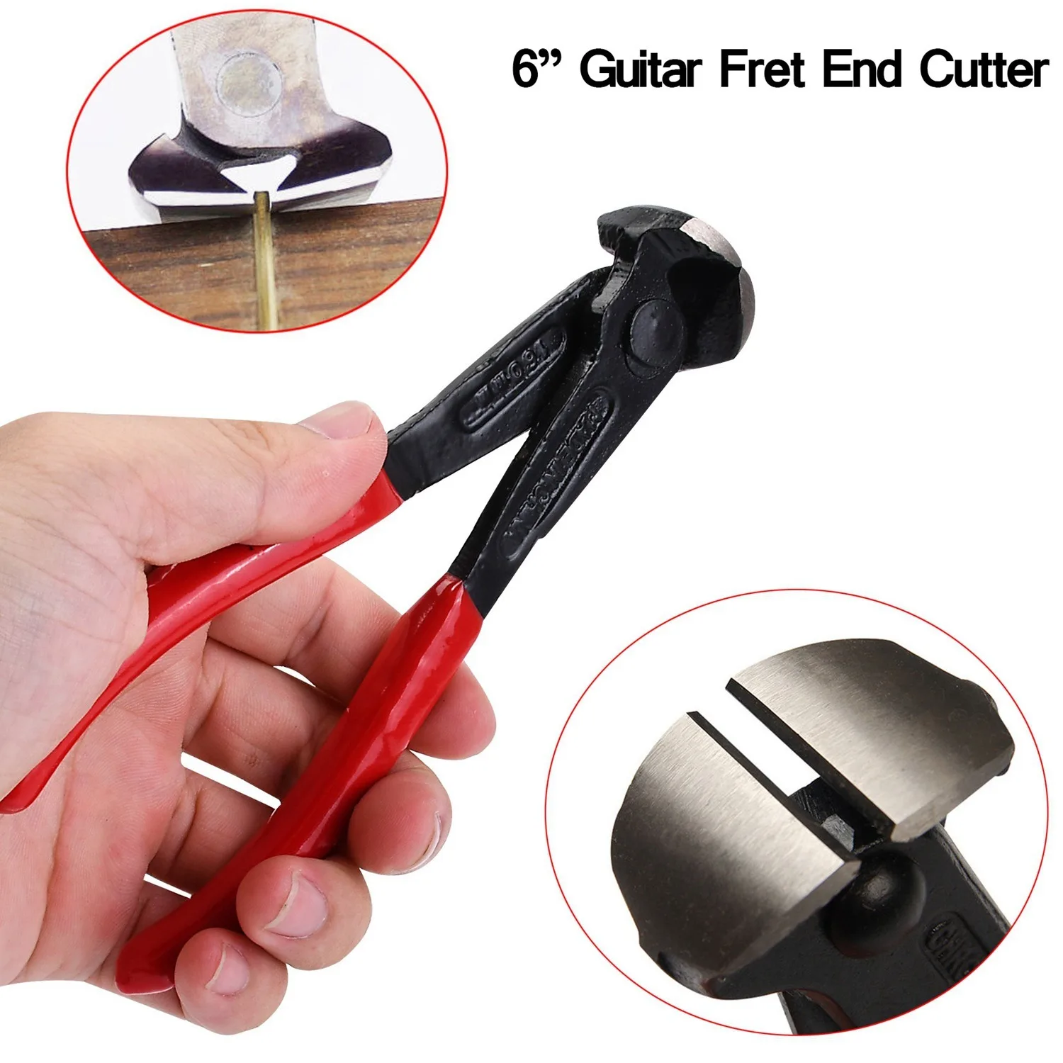 

6 Inch Guitar Fret Cut Pliers Stringed Instrument Wire Cutters Luthier Tools Plier String Scissors For Guitar Violin Repair Tool