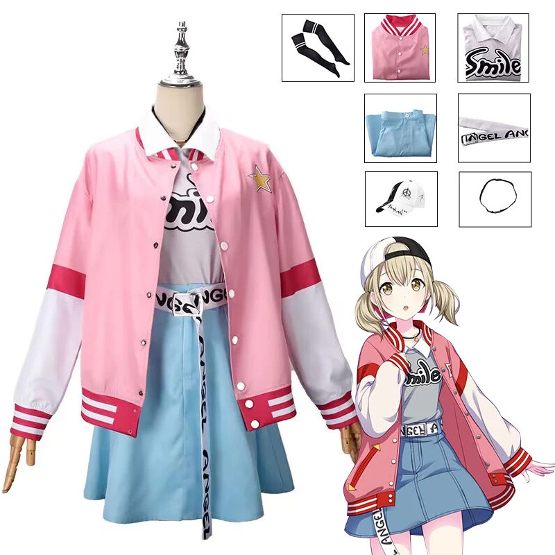 

Anime Azusawa Kohane Cosplay Costume Game Project Sekai Colorful Vivid BAD SQUAD Coat JK Uniform Outfits Halloween Roleplaying