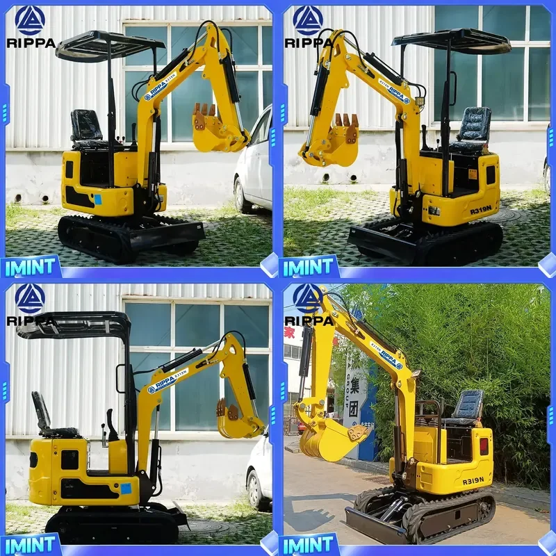 Фото Мини-экскаватор Rippa R319N: Официальная единая розничная цена, двигатель EPA, гусеничный экскаватор для фермерских работ, новый бытовой экскаватор №1