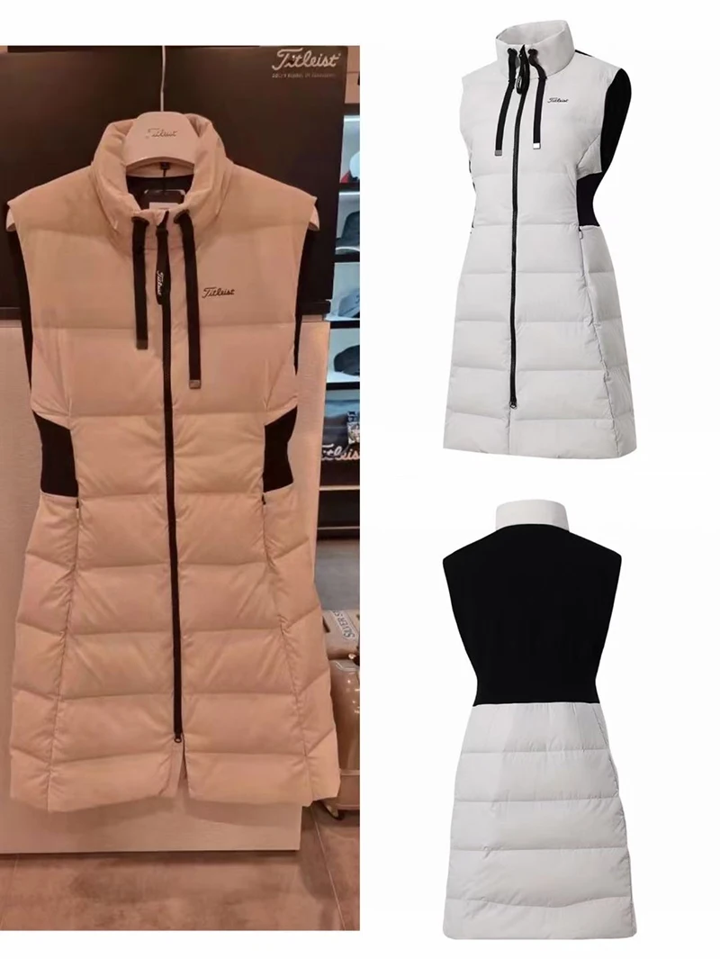 

Женский Длинный пуховой жилет Golf, утепленная модель 6778 на осень и зиму